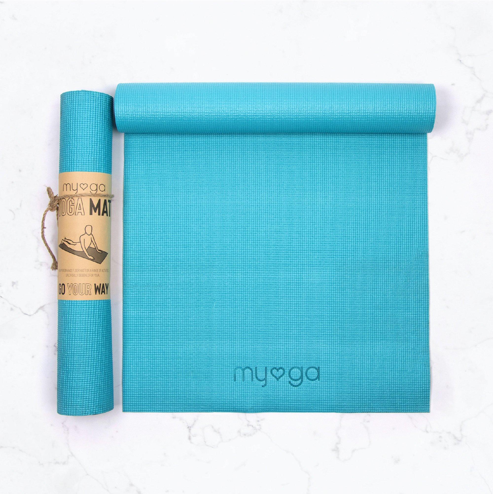 Buy Myga Yoga Starter Set - Yoga Mat, Yoga Block Brick & Metal D