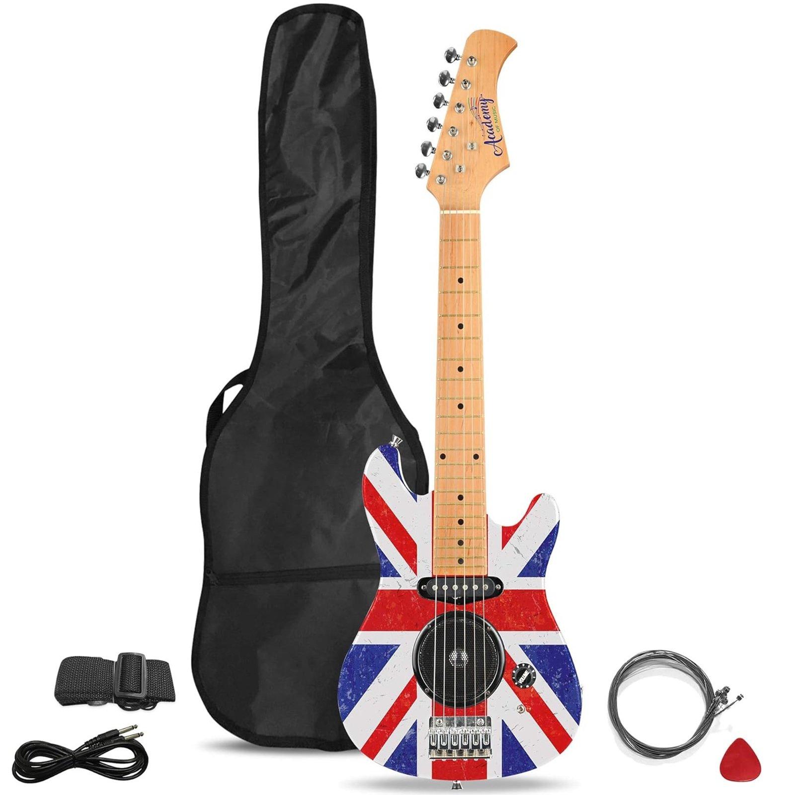 Kids Beginner Electric Guitar 30" 6 String Musical Instrument Union Jack Amp Kit