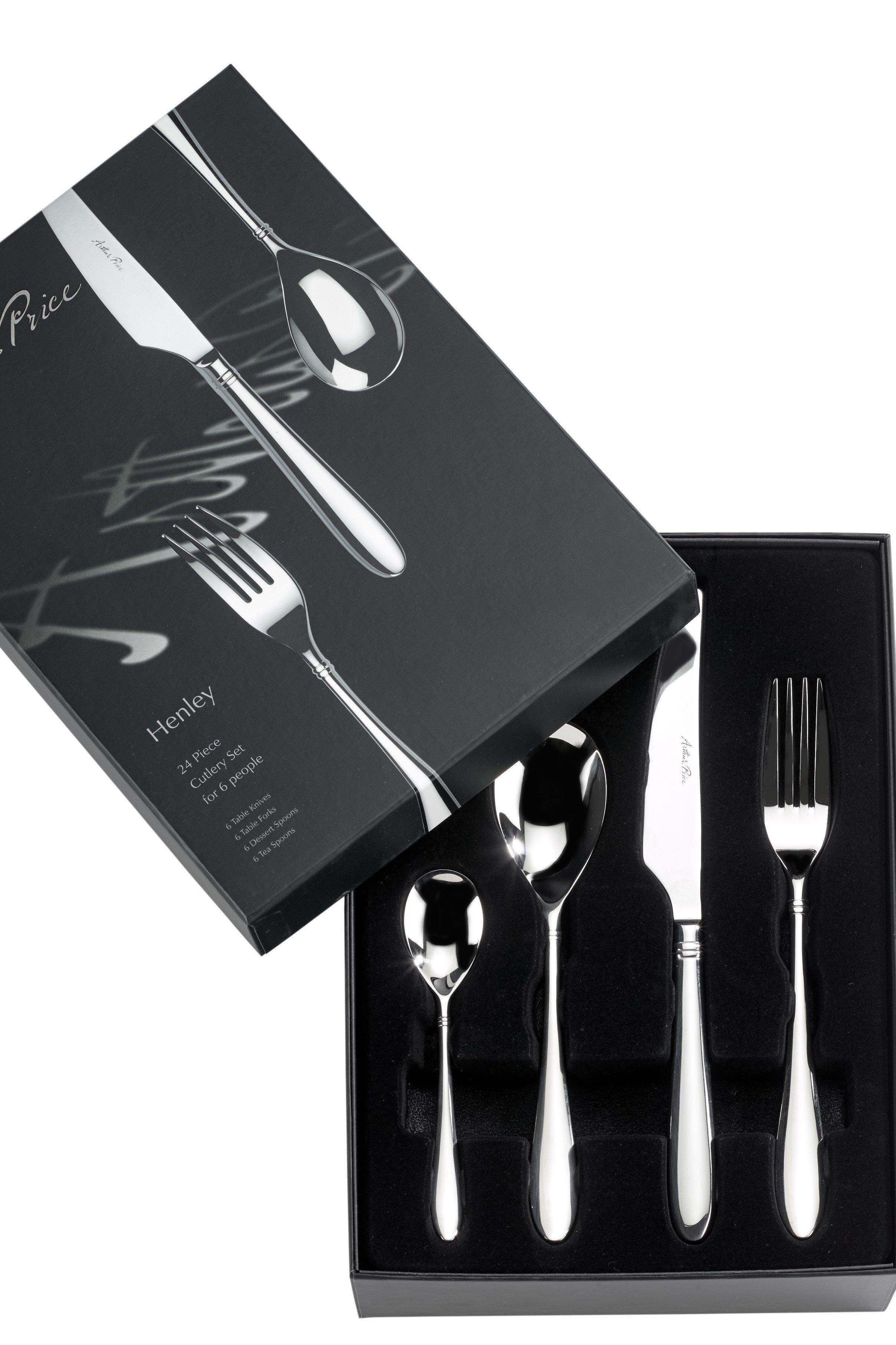 Signature 'Henley' Stainless Steel 24 Piece 6 Person Boxed Cutlery Set