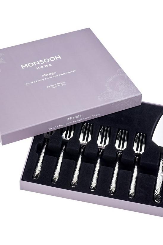 Arthur Price Monsoon 'Mirage' Stainless Steel 7 Piece Pastry Set Cutlery Gift Set 1