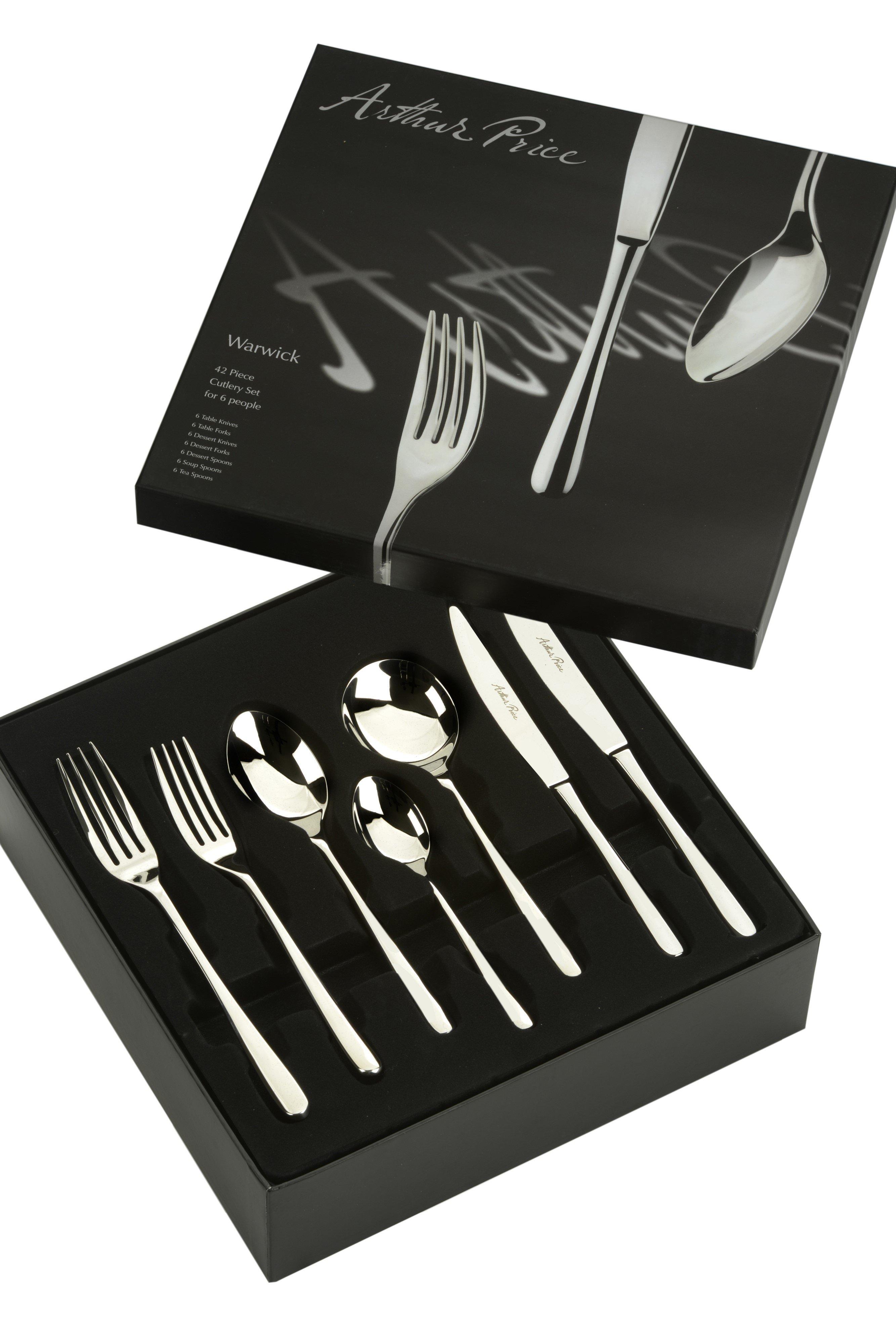 Signature 'Warwick' Stainless Steel 42 Piece 6 Person Boxed Cutlery Set