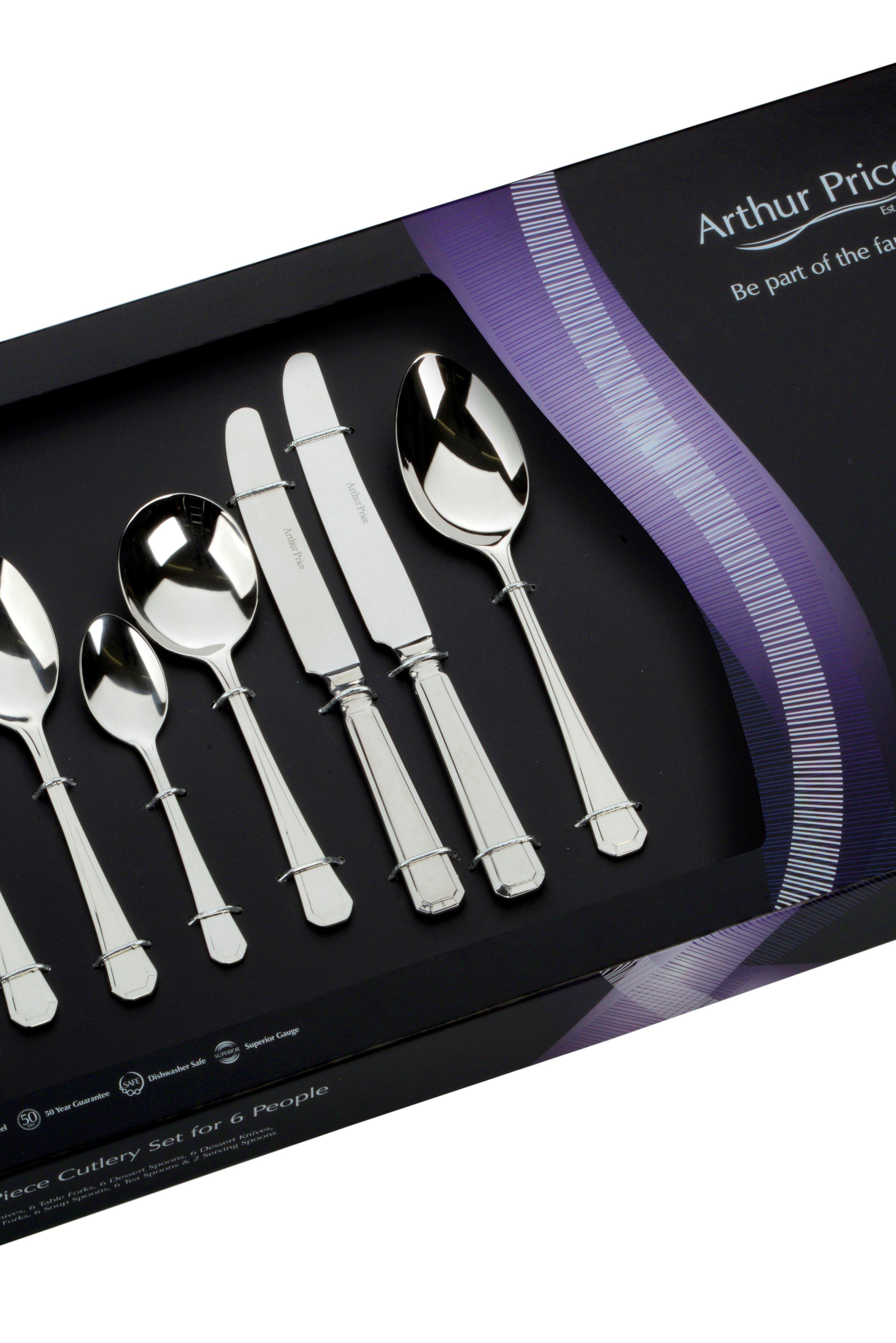 'Grecian' Stainless Steel 44 Piece 6 Person Boxed Cutlery Set