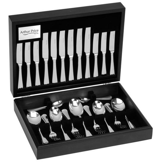 Arthur Price 'Rattail' Stainless Steel 58 Piece 8 Person Canteen Cutlery Set 2