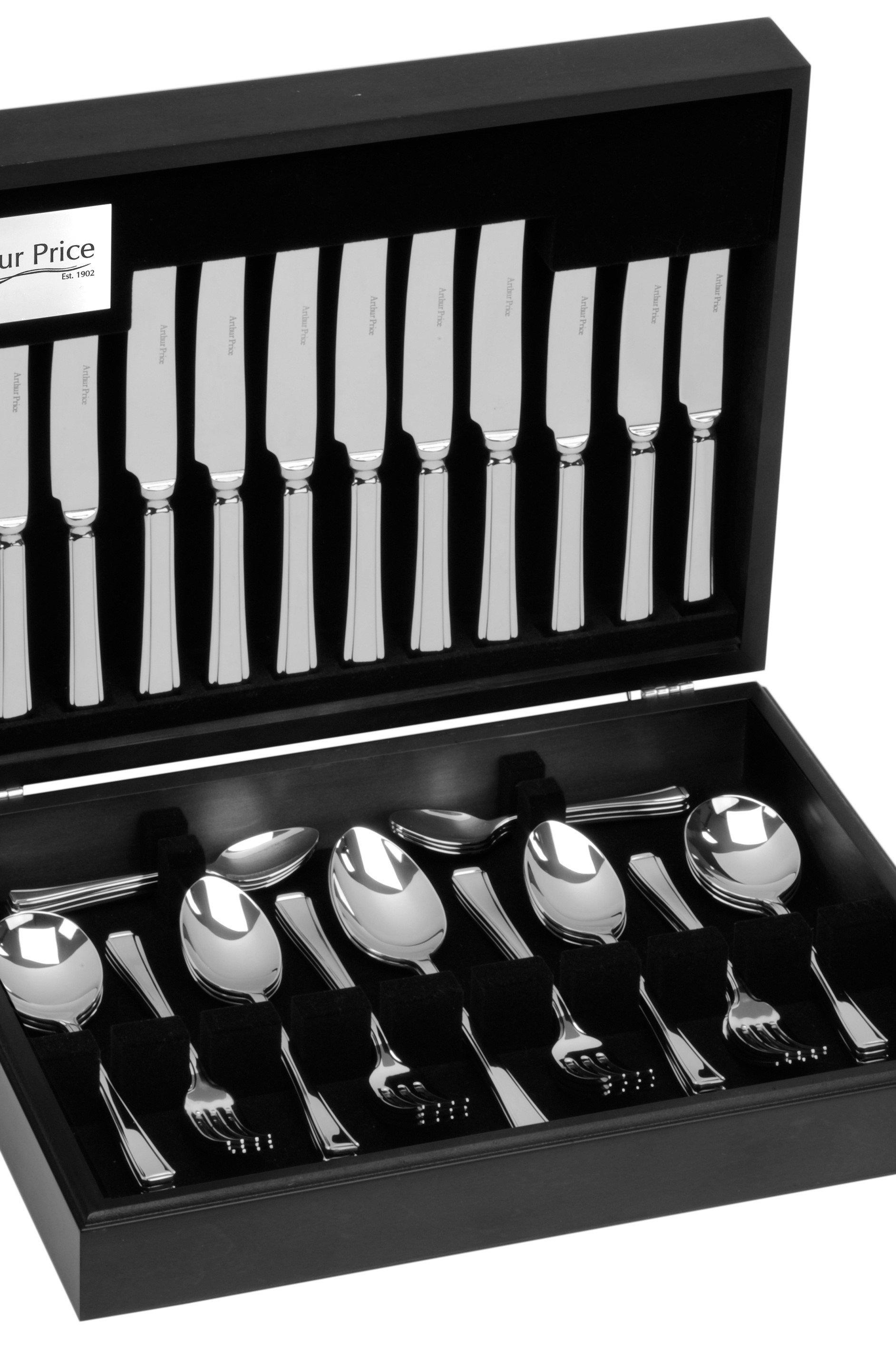 'Harley' Stainless Steel 58 Piece 8 Person Canteen Cutlery Set