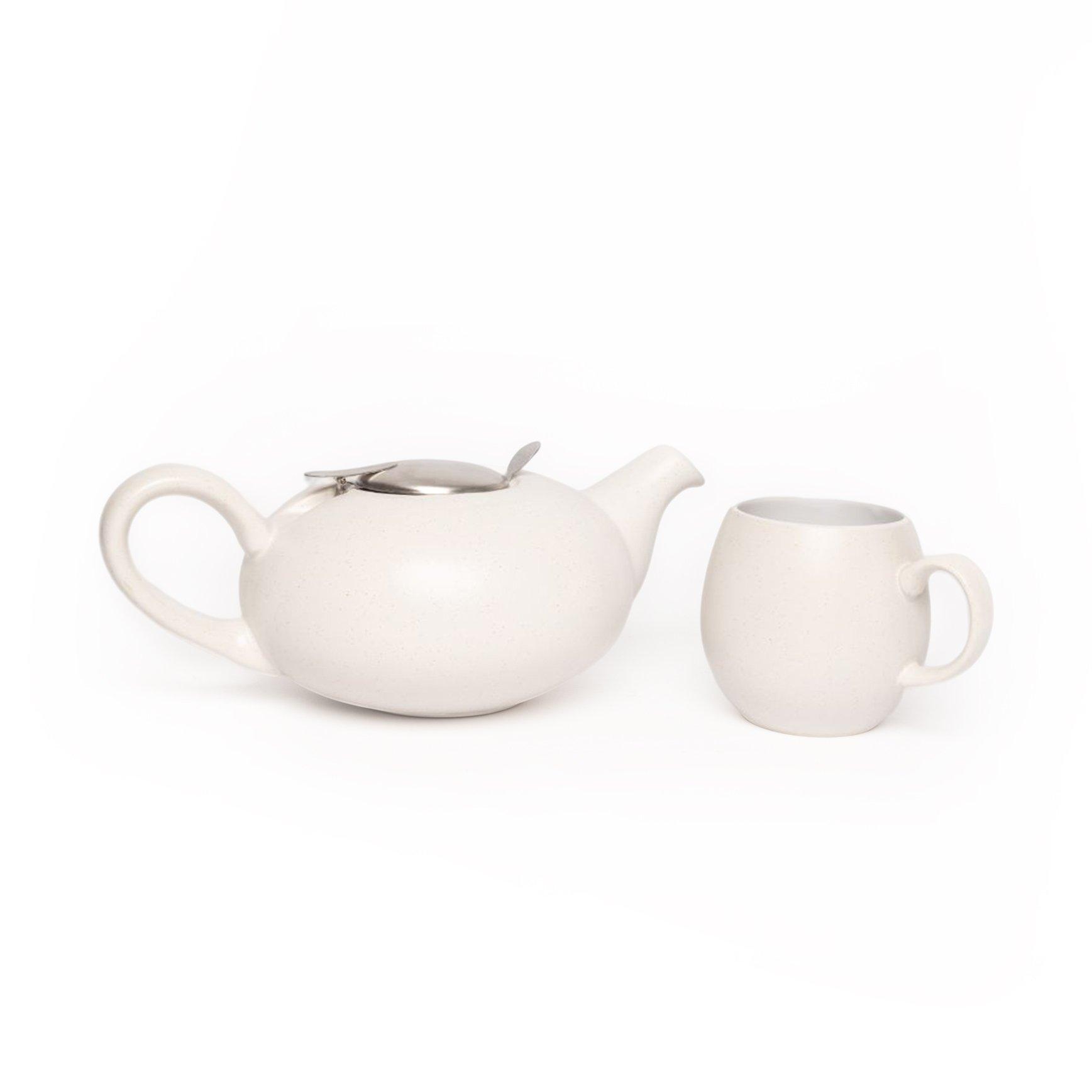 Pebble(r) 4 Cup Filter Teapot and 4x Pebble(r) Mugs Set