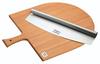 KitchenCraft 3pc Pizza Peel Set with Pizza Paddle, Bamboo Serving Board and Stainless Steel Rocking Knife thumbnail 3