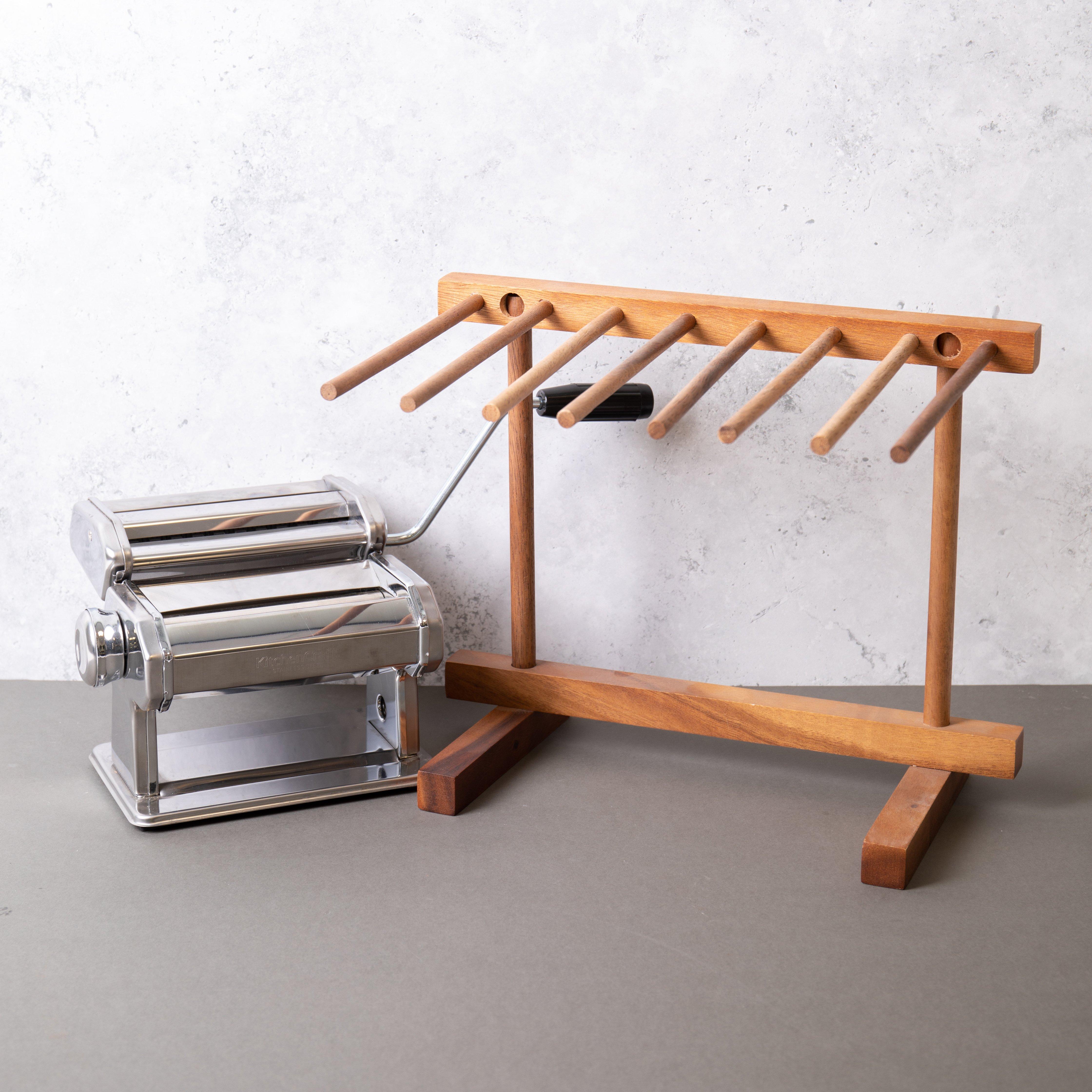 Pasta Making Set with Deluxe Double Cutter Pasta Machine and Pasta Drying Stand