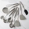 KitchenAid 9pc Stainless Steel Utensil Set with Slotted Spoon, Turner, Cooking Spoon, Ladle, Pasta Server, Strainer, Fish Slice, Whisk & Spatula thumbnail 6