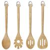 KitchenAid 5pc Eco-Friendly Birchwood Kitchen Set with Chopping Board, Solid Turner, Slotted Turner, Slotted Spoon & Spoon Spatula thumbnail 2
