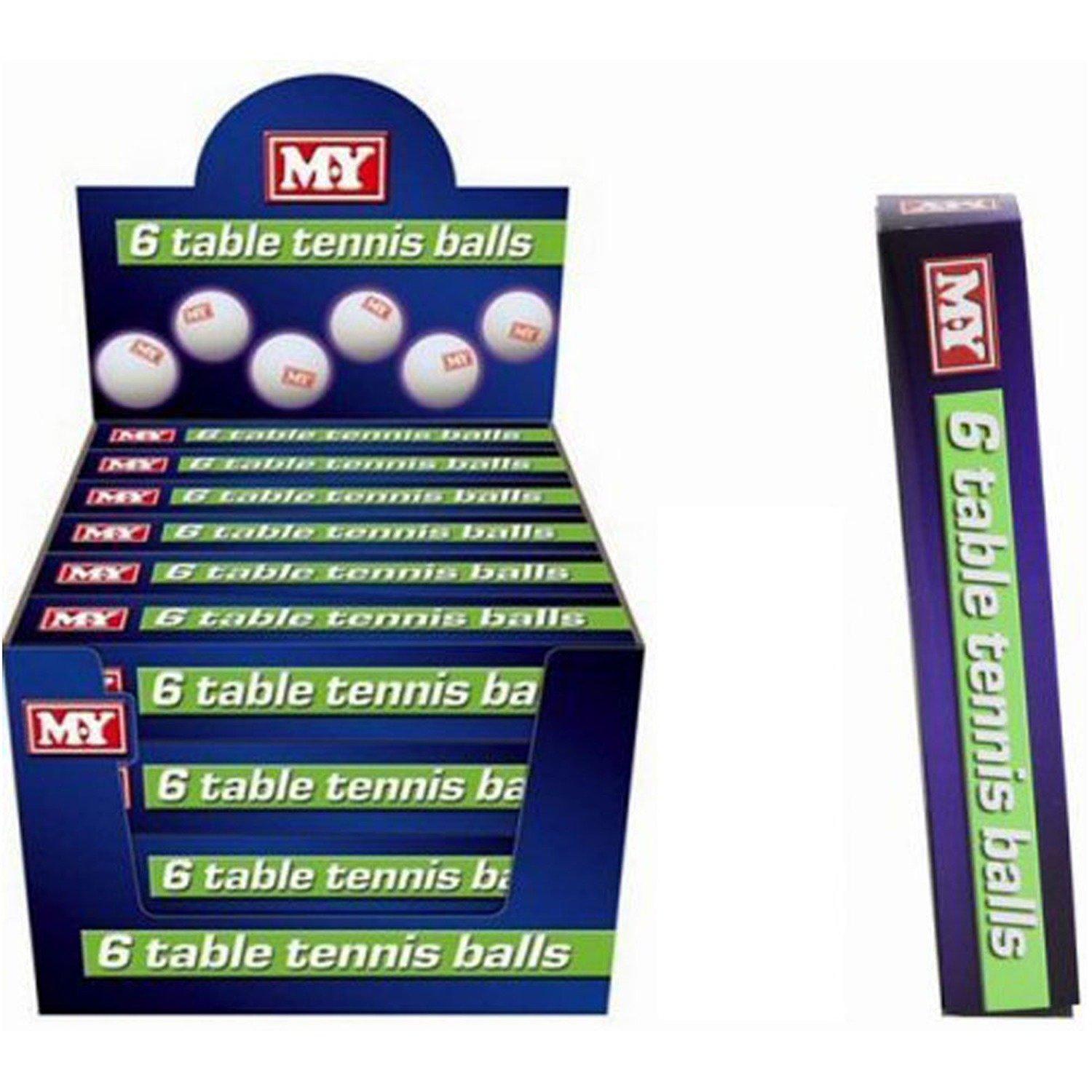 M.Y Table Tennis Balls   Pack of 6 Balls