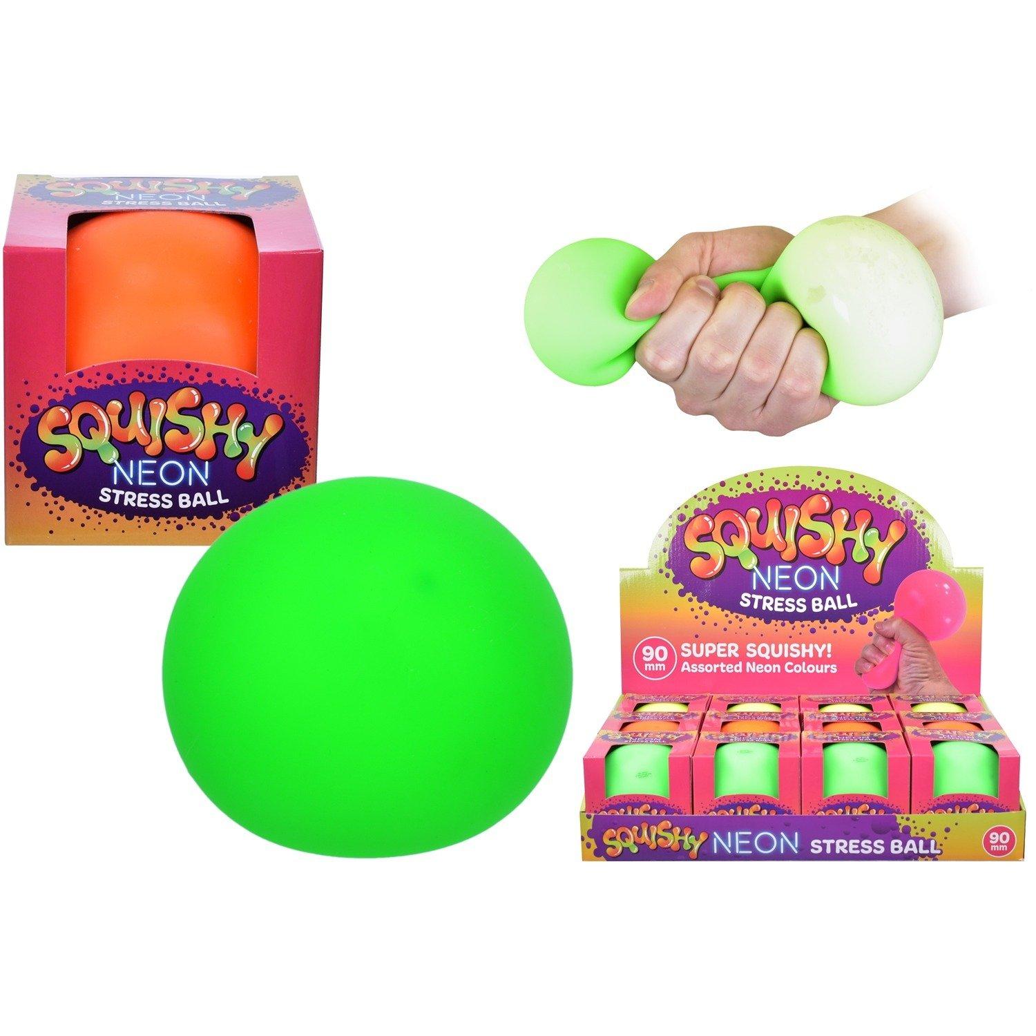 Squishy Neon Stress Ball 9cm (One at Random)