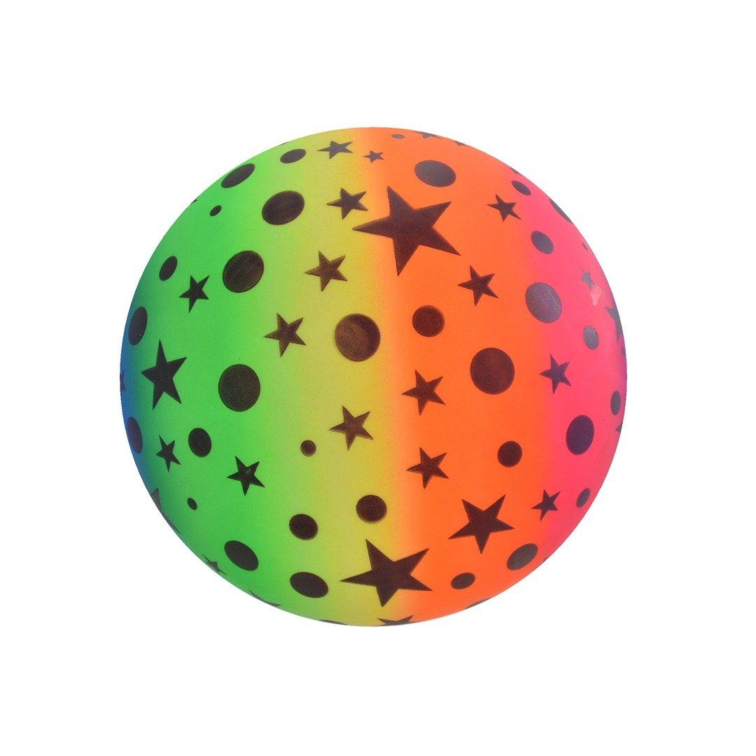 9" Rainbow Stars & Moons Ball