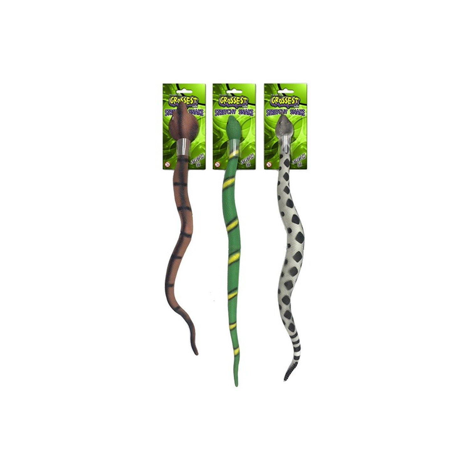 Grossest Stretchy Snake 60Cm Assorted   1 Supplied