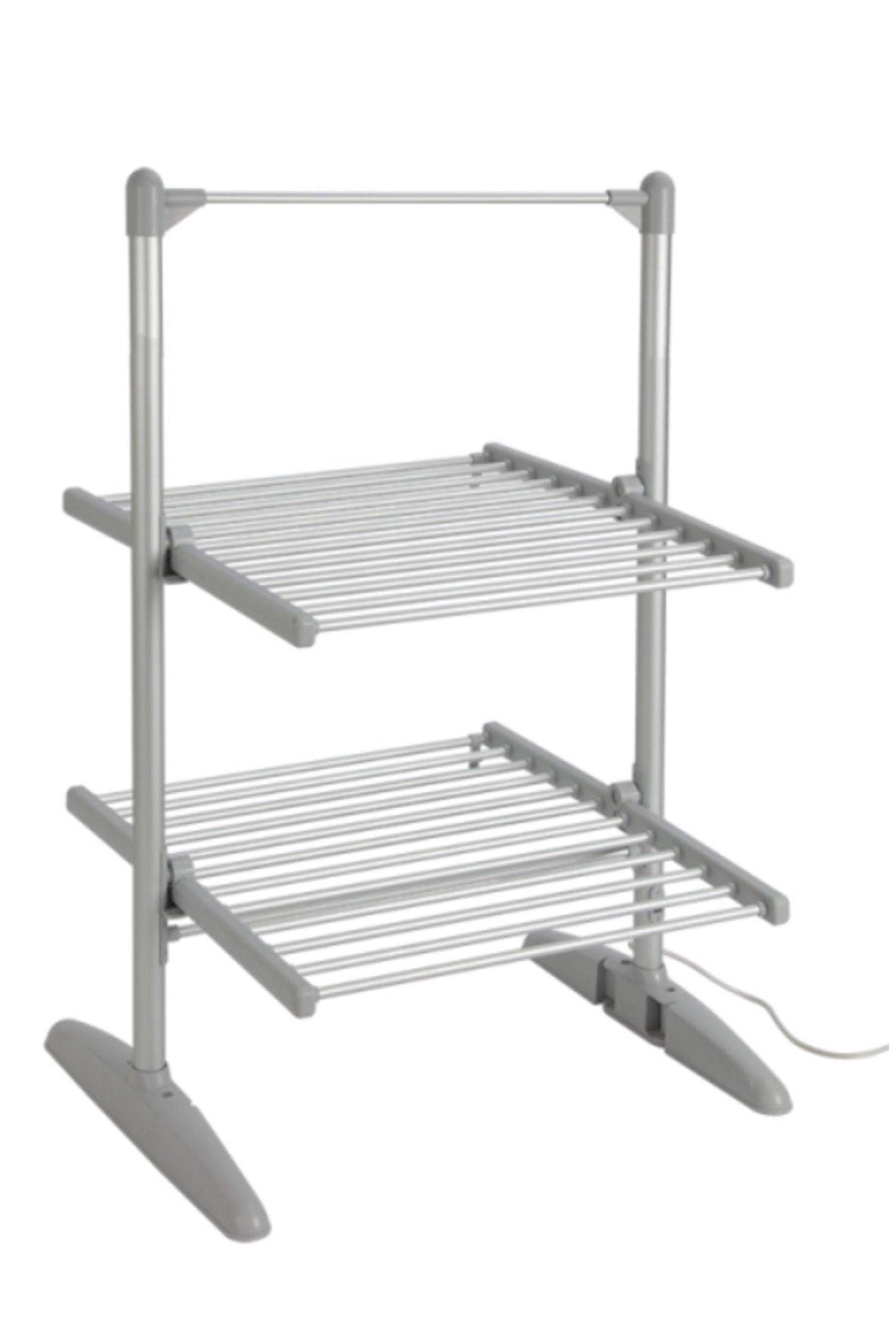 Heated Clothes Airer with Cover - 2 Tier