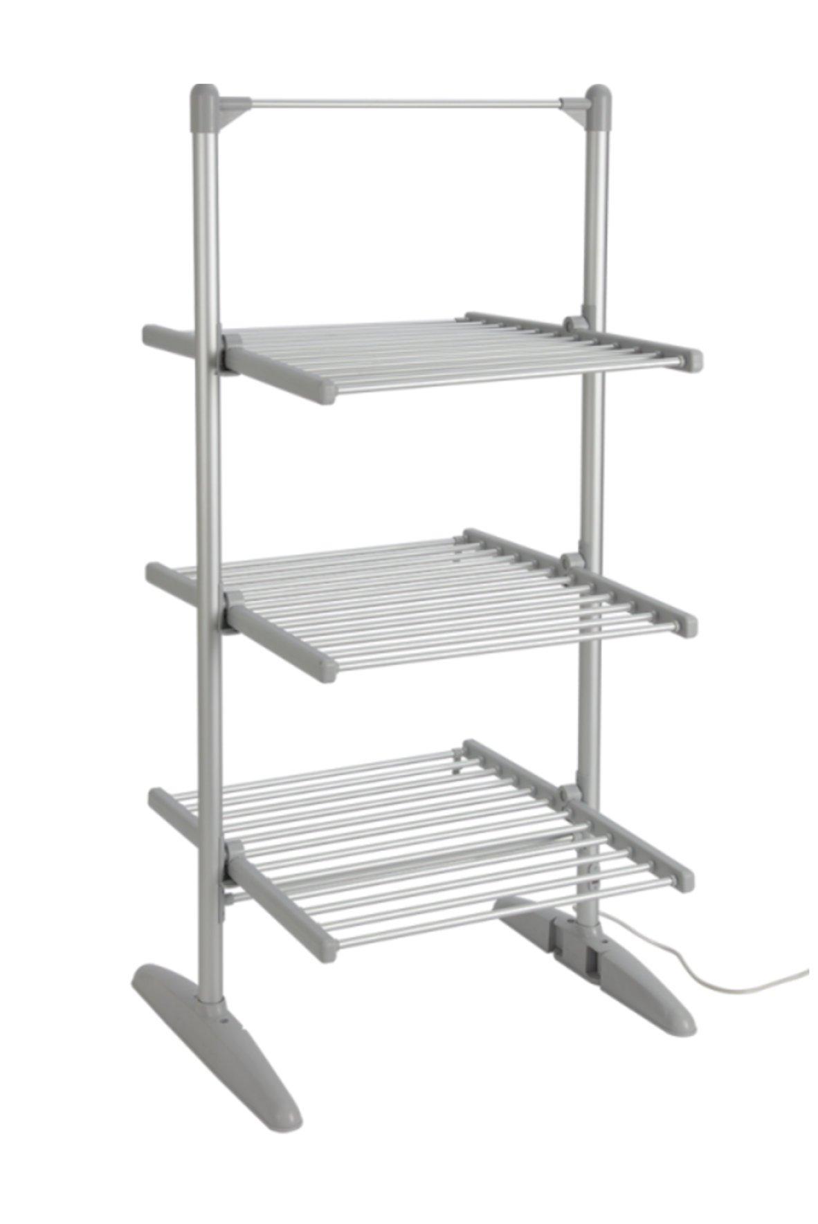 Heated Clothes Airer with Cover - 3 Tier