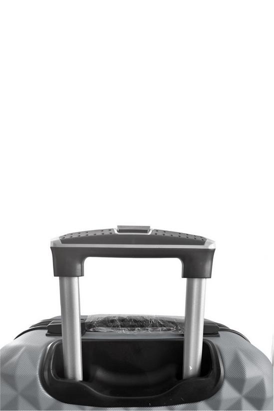Groundlevel 3pc ABS 4 Wheel Diamond Luggage Set 4