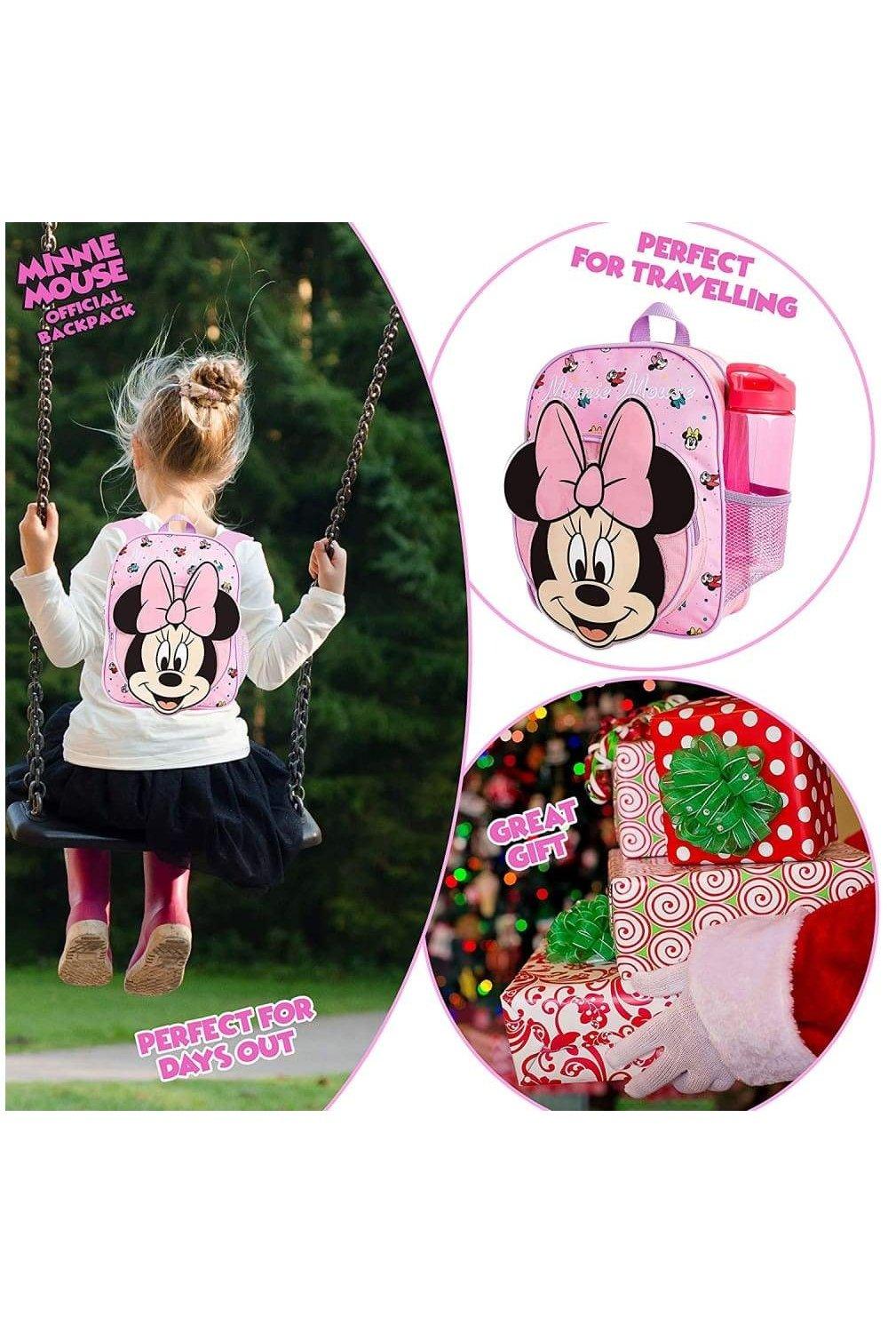 Disney Frozen Minnie Mouse 2-8 Years Old Boys Girls Summer Fashion Foldable  Baseball Cap with Removable Plastic Protection Cover 