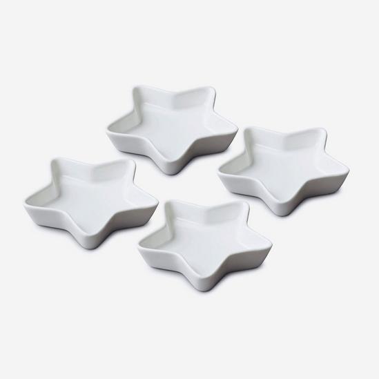 WM Bartleet & Sons Porcelain Mini Star Dish Set of 4 1