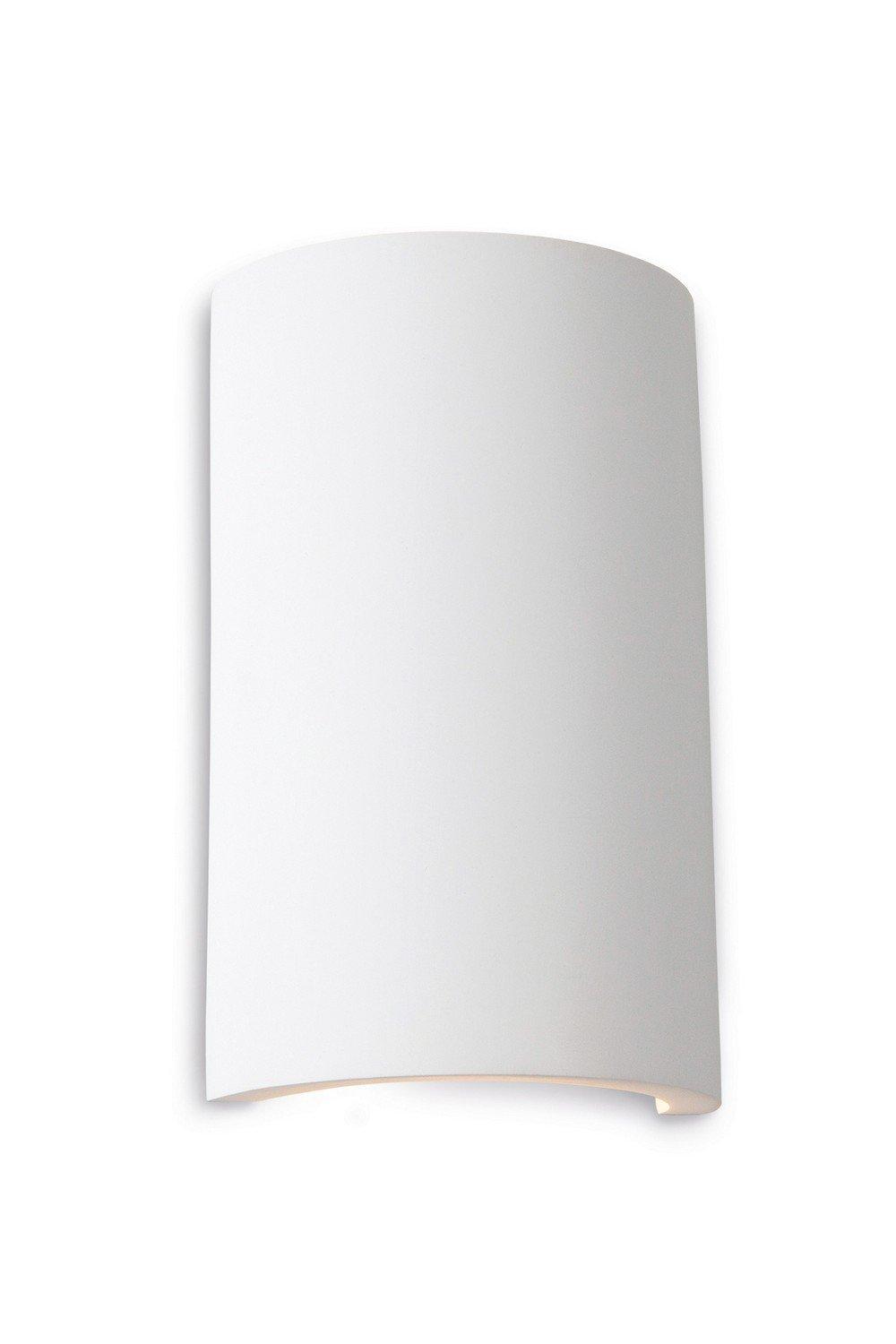 Gallery LED 2 Light Round Plaster Indoor Wall Light White White