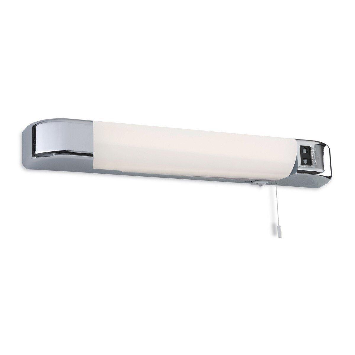 Dual LED Voltage Switched Shaver Light Chrome