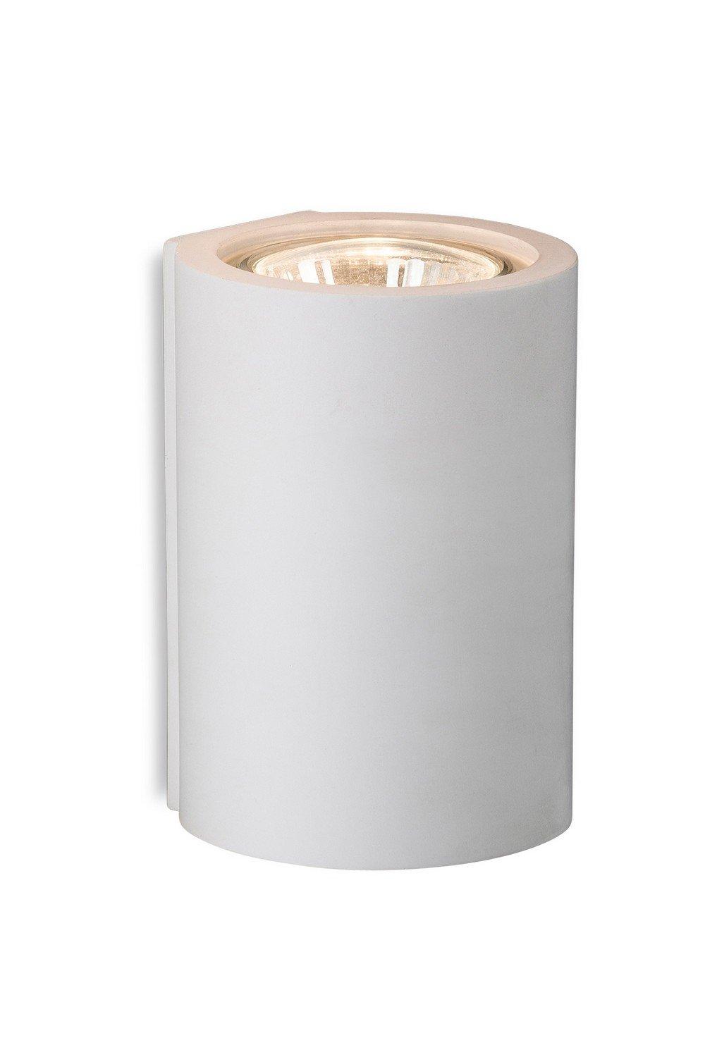 Wells 1 Light Single Plaster Indoor Wall Light White GU10