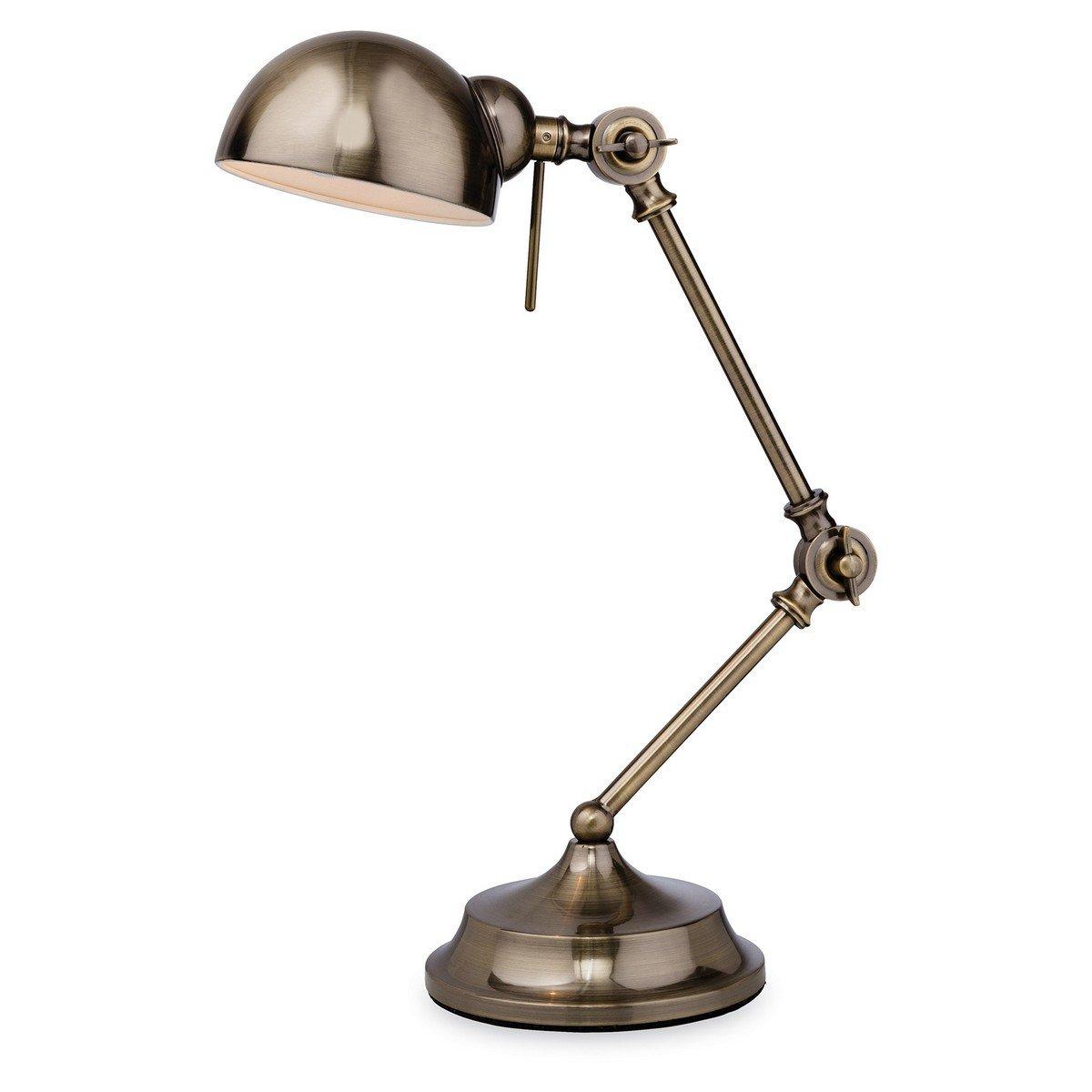 Beau 1 Light Table Lamp Antique Brass E14