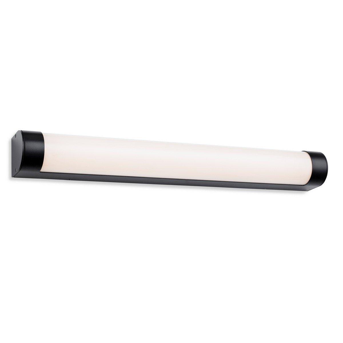 Lima Bathroom LED Wall Light 600mm Black with Opal Diffuser IP44