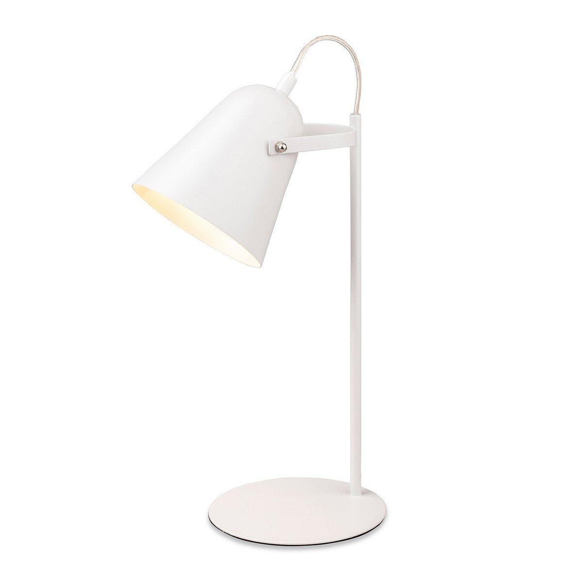 Bella Modern Desk Table Lamp White