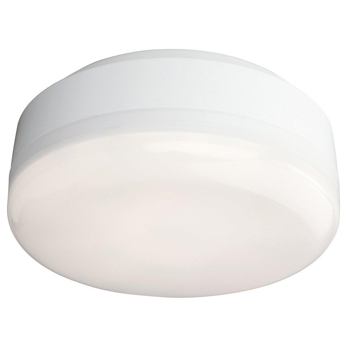Mini LED Bathroom Ceiling Flush Light White White Polycarbonate Diffuser IP44