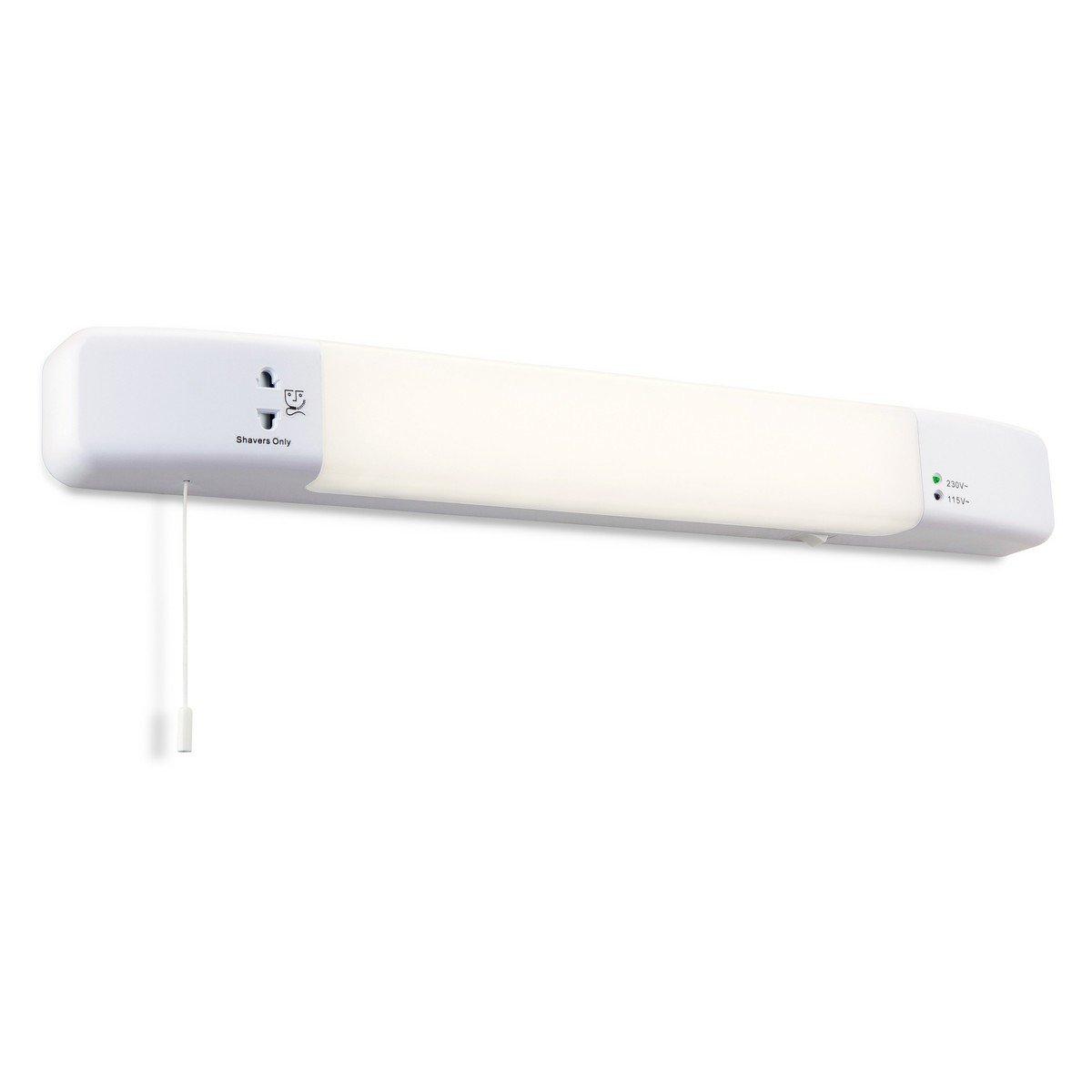 Slimline LED Bathroom Shaver Light (Switched) White