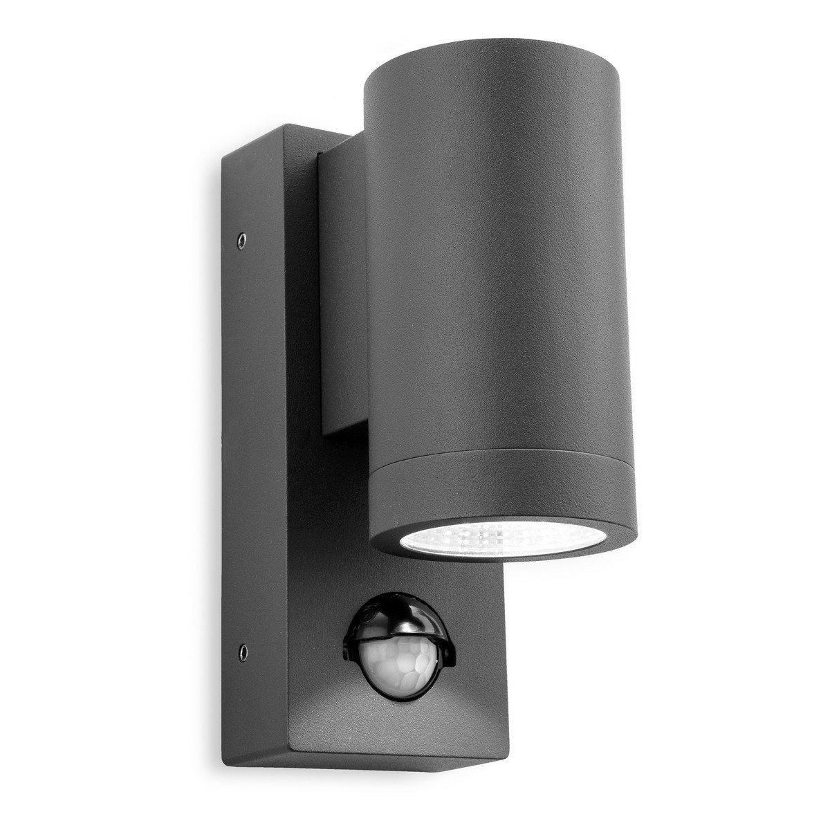 Shelby LED 1 Light Single Outdoor Wall PIR Graphite IP65