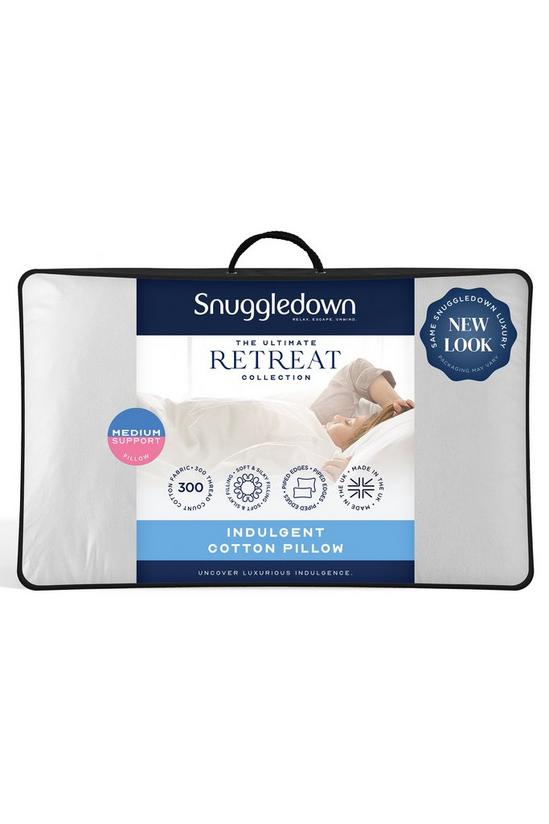 Snuggledown 1 Pack Retreat Indulgent Cotton Soft Support Pillow 1