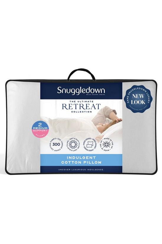 Snuggledown 2 Pack Retreat Indulgent Cotton Soft Support Pillow 1