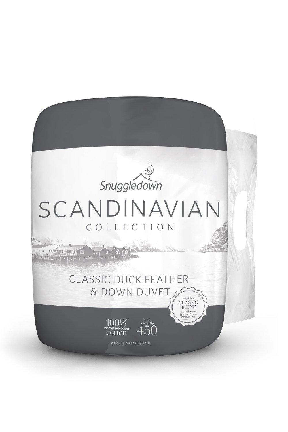 Snuggledown Scandinavian Duck Feather & Down 10.5 Tog All Year Round Duvet|Size: Single|white