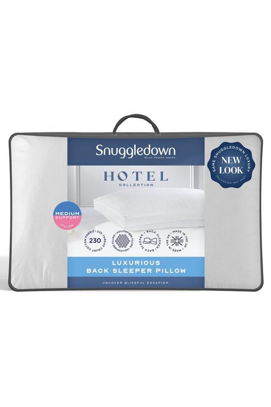 Snuggledown 1 Pack Hotel Luxurious Back Sleeper Medium Support Pillow 1