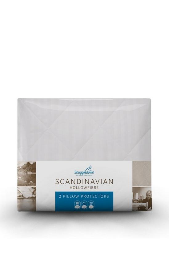 Snuggledown 2 Pack Scandinavian Hollowfibre Pillow Protectors 1
