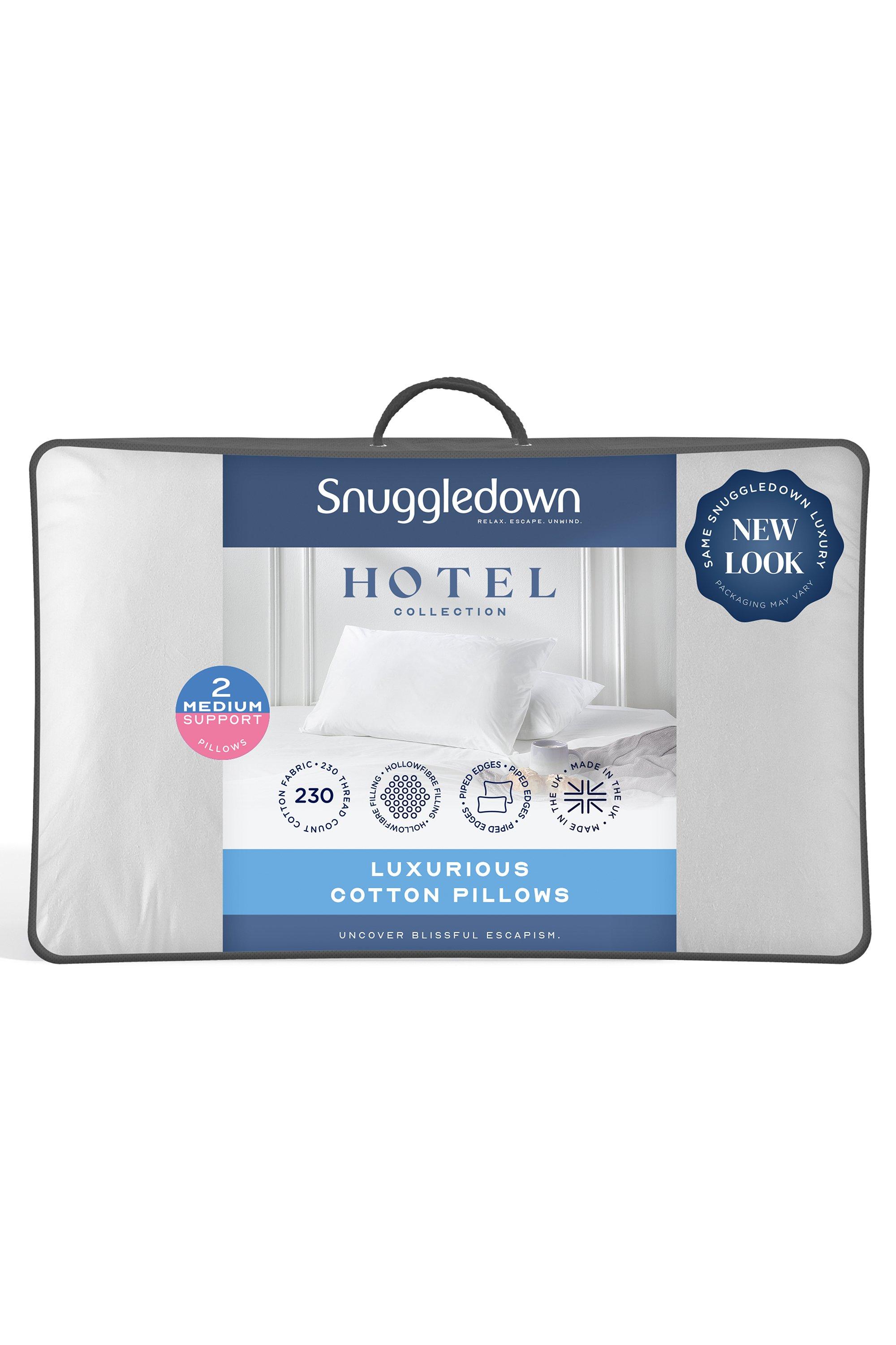 Snuggledown 2 Pack Clusterdown Medium Support Pillows|white