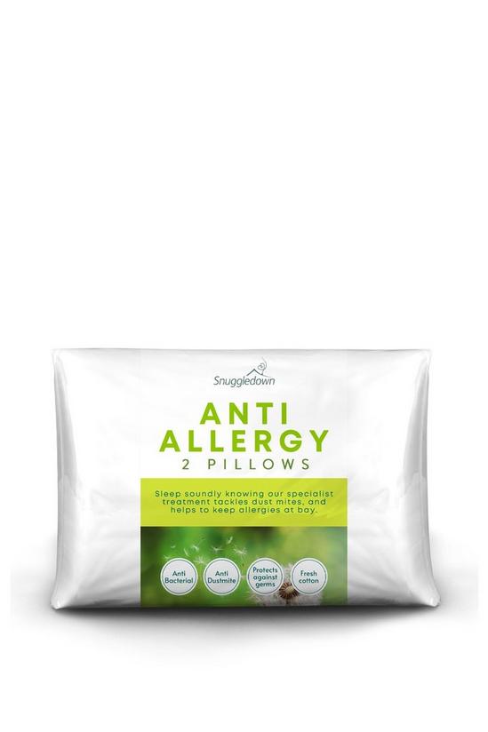 Snuggledown 2 Pack Freshwash Anti Allergy Medium Support Pillows 1