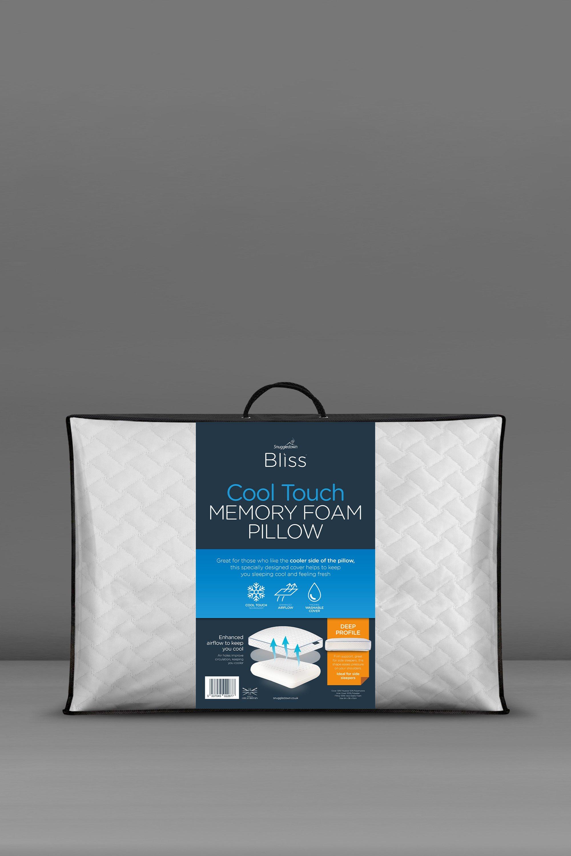 Single Bliss Cool Touch Memory Foam Deep Filled Side Sleeper Pillow