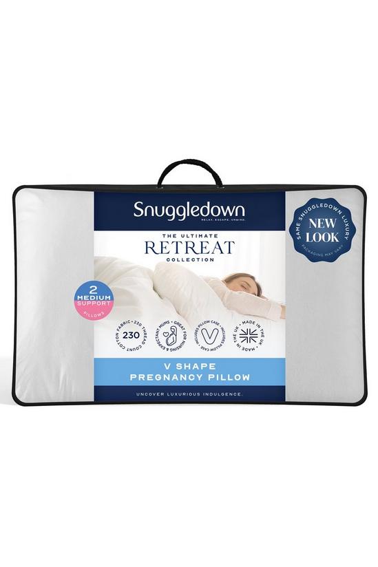 Snuggledown 1 Pack Retreat V Shape Firm Support Pregnancy Pillow 1