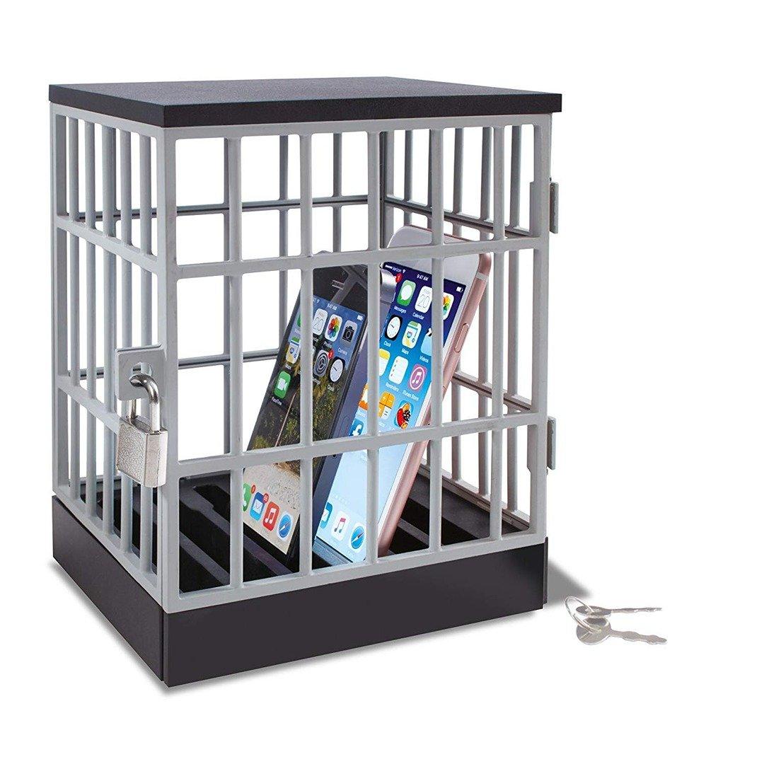 Mobile Phone Jail Prison With Padlock   Lock Away Phones for Family Time!