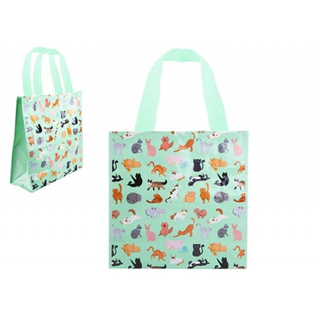 Cats Design Reusable Woven Shopping Bag