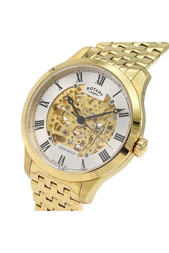 Rotary Plated Stainless Steel Classic Analogue Automatic Watch - Gb02941/03 5