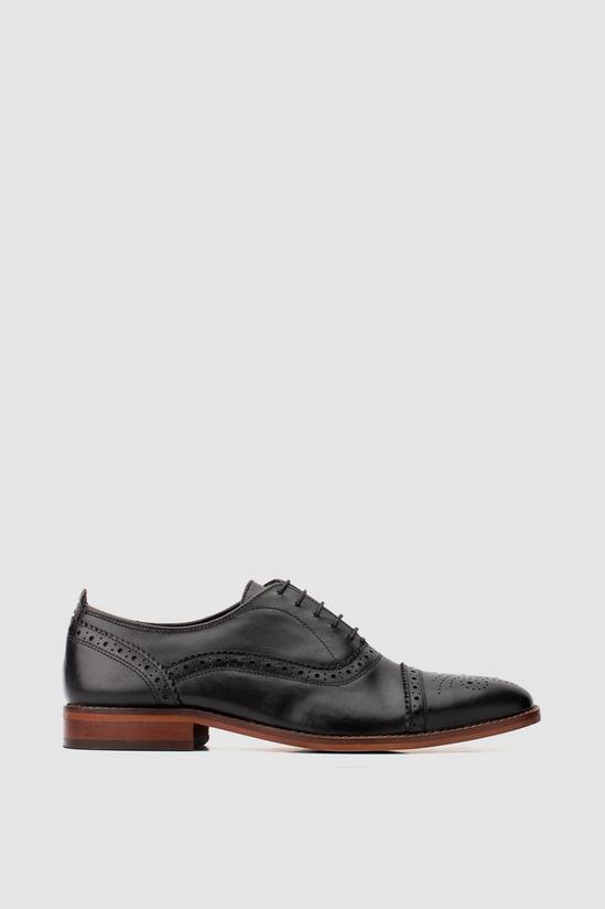 Base London 'Cast' Leather Oxford Brogue Shoes 1