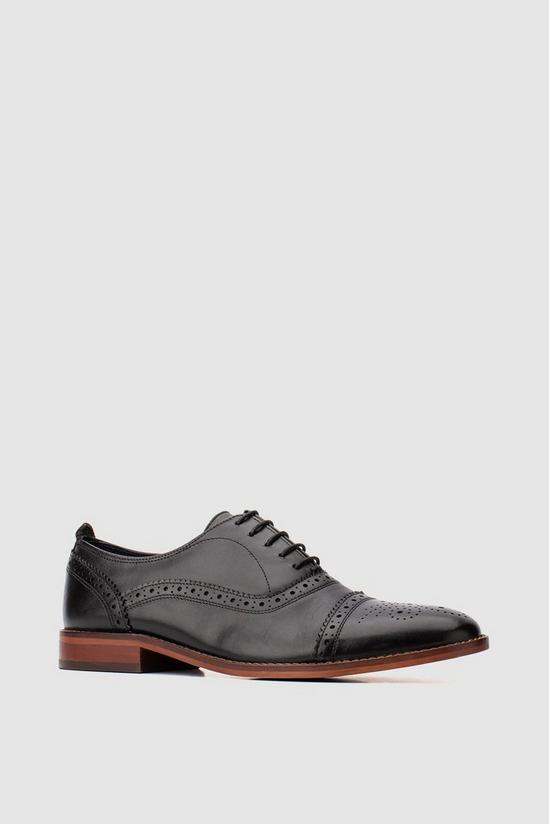 Base London 'Cast' Leather Oxford Brogue Shoes 2