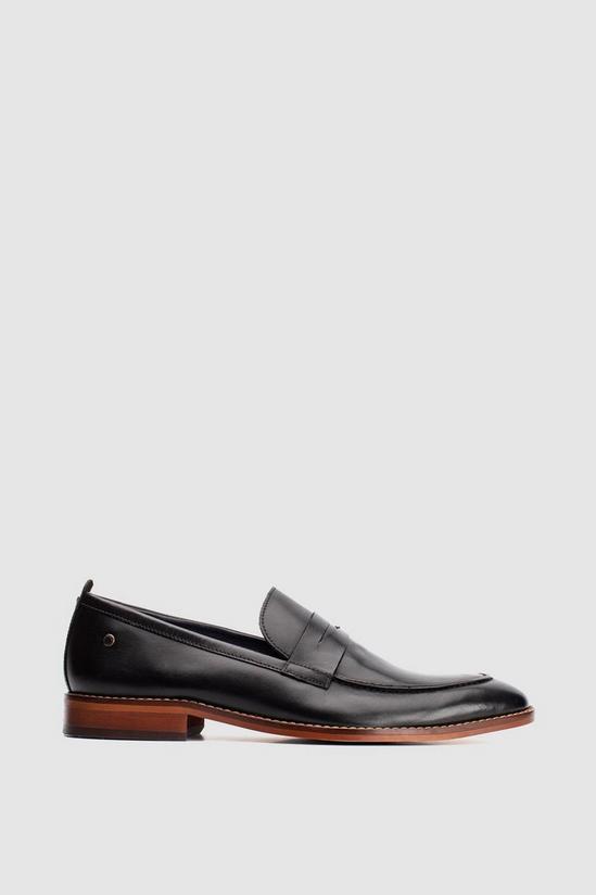 Base London 'Lens' Leather Loafers 1