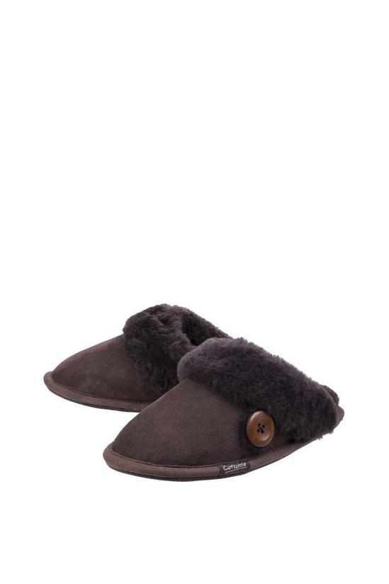 Cotswold 'Lechlade' Leather Mule Ladies Slippers 5