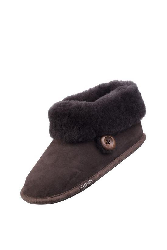 Cotswold 'Wotton' Leather Ladies Bootie Slippers 6