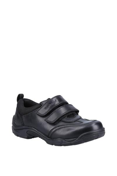 Black 'Alec' Senior Leather School Shoe