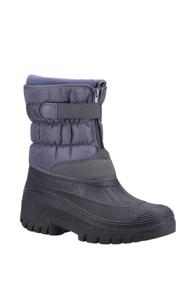 Grey 'Chase' Touch Fastening and Zip up Winter Boot